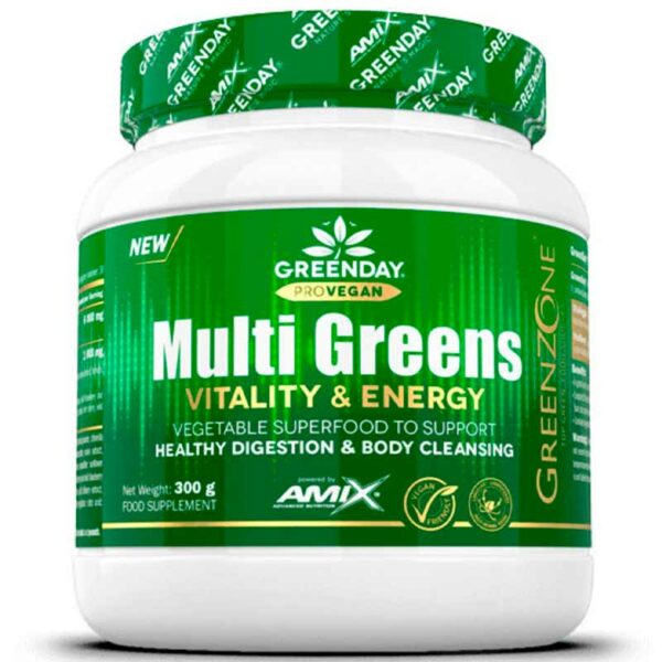 Amix MultiGreens 300 Gr Sabor Naranja