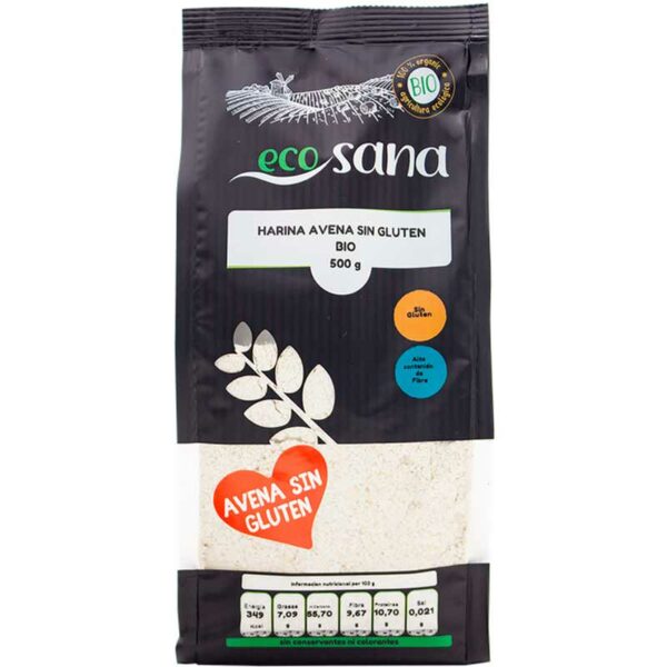 Drasanvi Harina de Avena Integral Sin Gluten 500g