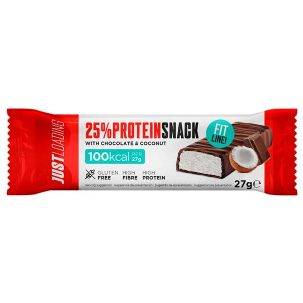 Just Loading 25% Protein Snack Fit Line – Snack De Coco Rico En Proteínas 27gr