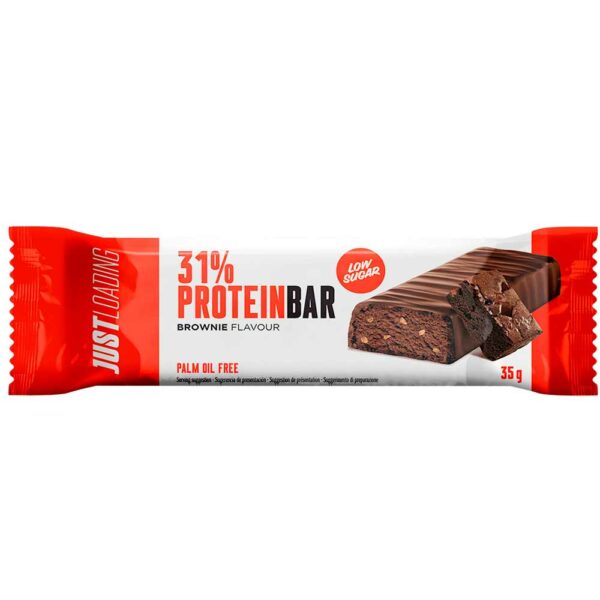 Just Loading Barrita Proteica 30% Sabor Brownie Low Sugar 35gr