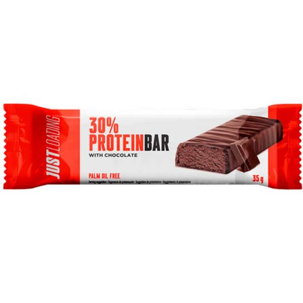 Just Loading Barrita Proteica 30% Sabor Chocolate Negro 35gr