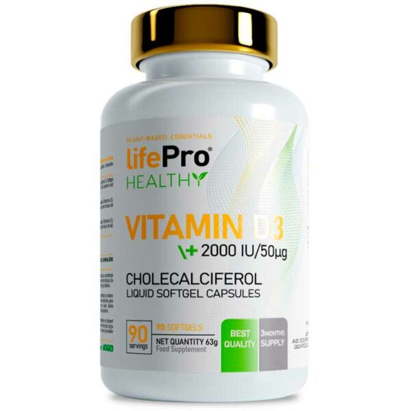 Life Pro Vitamin D3 2000ui 90 Softgels