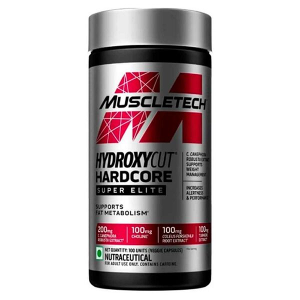 Muscletech Hydroxycut Hardcore Super Elite 100 Caps - Potente Quemador de grasa