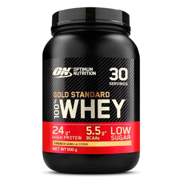 Optimum Nutrition 100% Whey Gold Standard 2 lb Proteína en Polvo para Recuperacíon y Desarrollo Muscular con Glutamina Natural y Aminoácidos BCAA