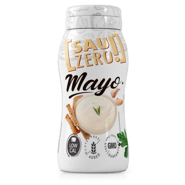 Sauzero Zero Calories Mayo 310ml – Salsa de mayonesa baja en calorías sin gluten