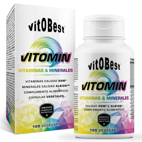 Vitobest Vitomin 100 VegeCaps. - Suplementos Alimentación y Suplementos Deportivos