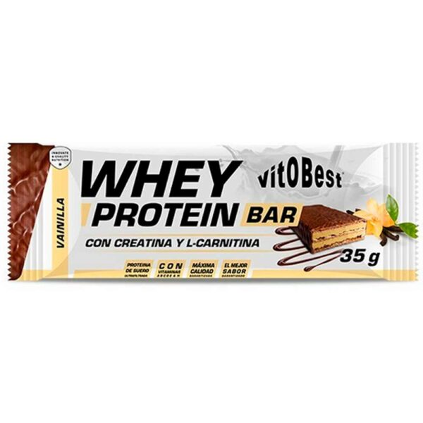 Vitobest Whey Protein Bar 35 gr con Creatina y L-Carnitina