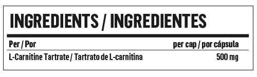 L-Carnitina 500mg | Aminoácido Quemador de grasa | 100 Cápsulas - Imagen 2