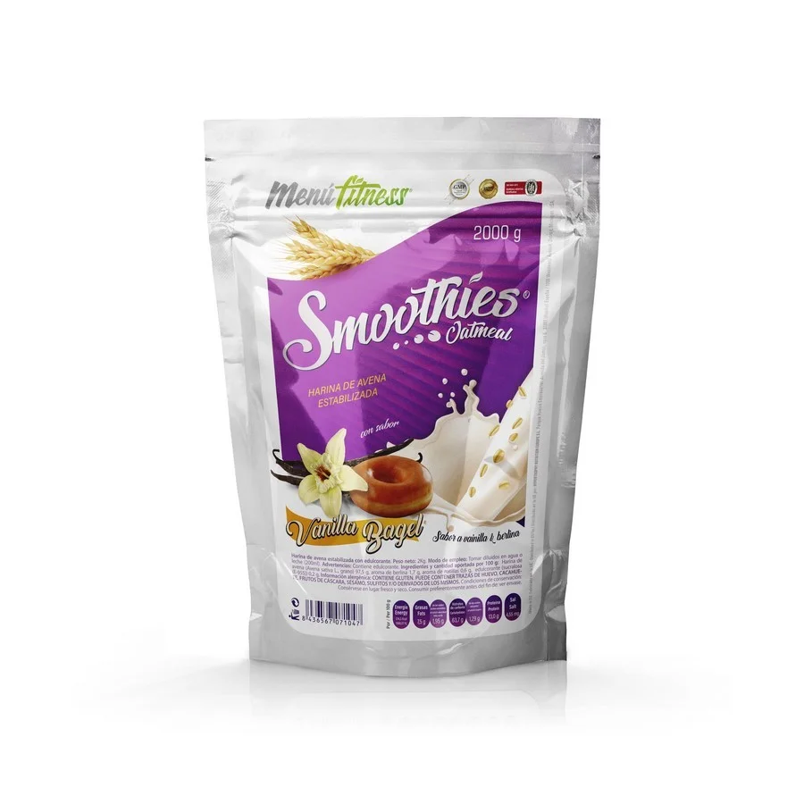 Smoothies Oatmeal | Harina de Avena con Sabor | 1kg - Imagen 3